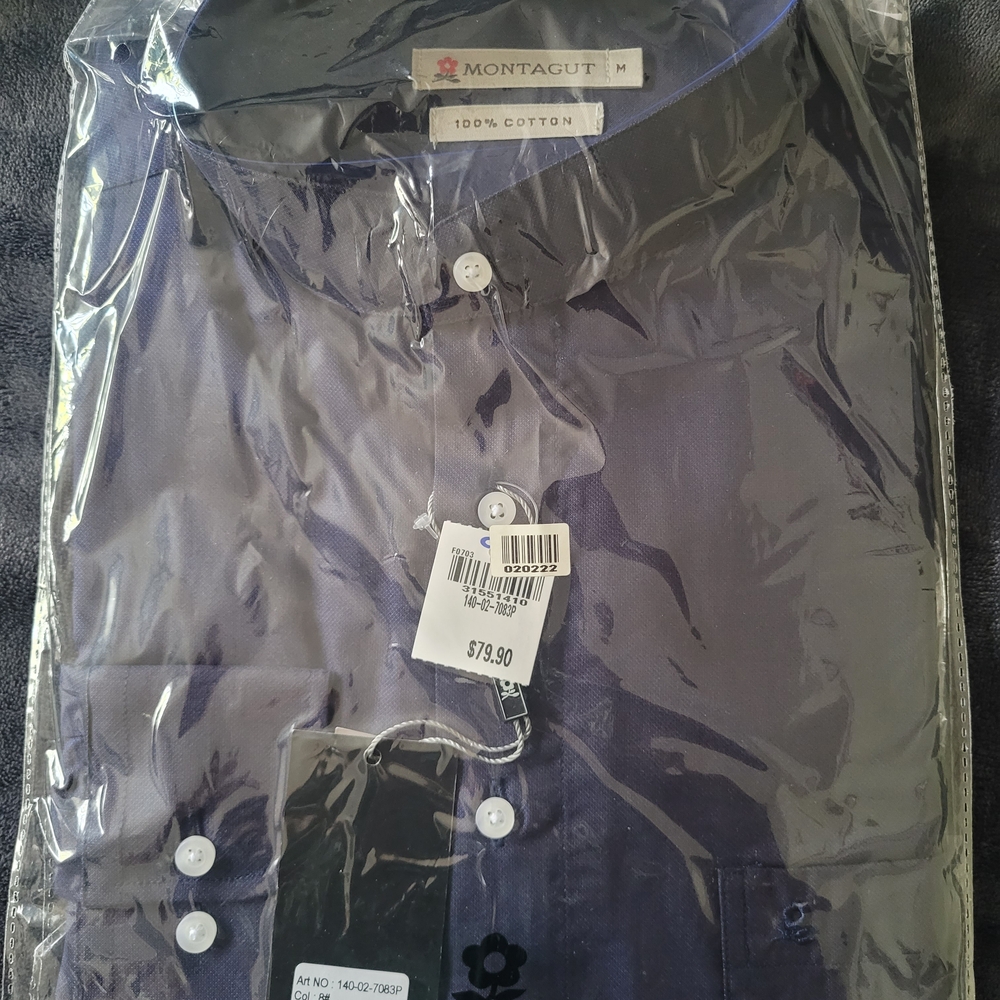 Montagut Blue Button-Up Shirt